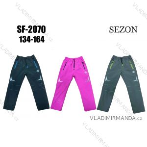 Warm softshell pants children's girls and boys (134-164) SEZON SEZ2SF-1993