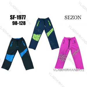 Warm softshell pants children's girls and boys (134-164) SEZON SEZ21SF-1930