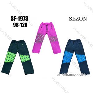 Warm softshell pants children's girls and boys (134-164) SEZON SEZ21SF-1930