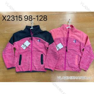 Children's Girls' Zip Up Fleece Sweatshirt (98-128) SEASON SEZ22X2315