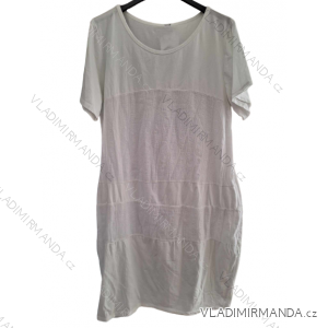 Casual Dress Classic Short Sleeve Women's Plus Size (L/XL/2XL ONE SIZE) ITALIAN FASHION IM723060