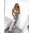 Šaty košilové dlouhý rukáv dámské (S/M ONE SIZE) ITALSKÁ MODA IMB23H03 M / L dark blue
