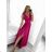 Women's long sleeveless party dress (S/M ONE SIZE) ITALIAN FASHION IM9235192/DU S/M beige