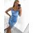 Women's elegant party long sleeve dress (S/M ONE SIZE) ITALIAN FASHION IM322282