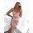 Women's elegant party long sleeve dress (S/M ONE SIZE) ITALIAN FASHION IM322282