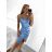 Women's elegant party long sleeve dress (S/M ONE SIZE) ITALIAN FASHION IM322282