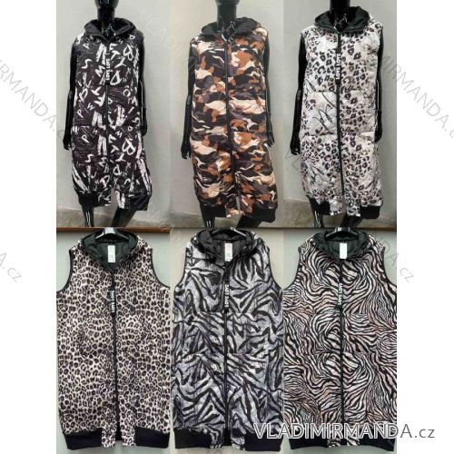 Women's Sleeveless Hooded Vest (S/M ONE SIZE) ITALIAN FASHION IMWCA232998