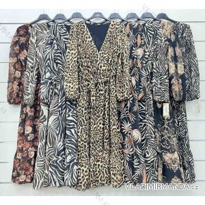 Women's Summer Chiffon Long Sleeve Dress (S/M ONE SIZE) ITALIAN FASHION IMWP233018