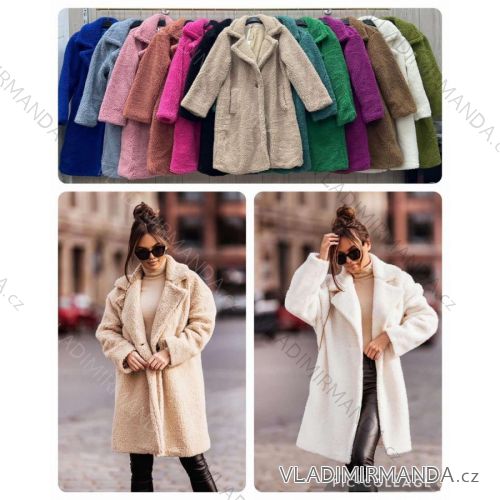 Women's Fluffy Long Sleeve Coat (SL) ITALIAN FASHION IMWL22047