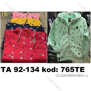 Zip-up sweatshirt with hood long sleeve children's girls (92-134) TA FASHION TAF23765TA
