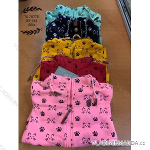 Zip-up sweatshirt with hood long sleeve children's girls (92-134) TA FASHION TAF23TA787TE