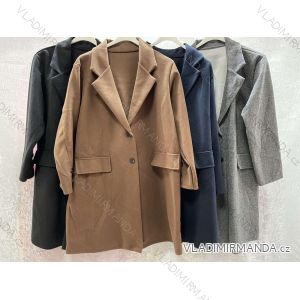 Women's Plus Size Long Sleeve Coat (3XL/4XL ONE SIZE) ITALIAN FASHION IMWQ233045