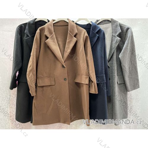 Women's Plus Size Long Sleeve Coat (3XL/4XL ONE SIZE) ITALIAN FASHION IMWQ233045