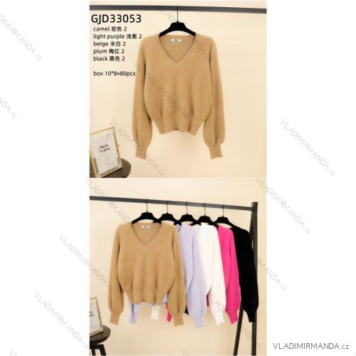 Women's Long Sleeve Sweater (S/M ONE SIZE) ITALIAN FASHION IMWP23ZS5252