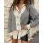Women's Short Sleeve Turtleneck Knitted Sweater (S/M ONE SIZE) ITALIAN FASHION IMWE232769