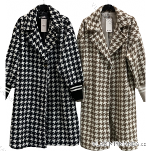 Women's Plus Size Fluffy Long Sleeve Coat (XL/2XL ONE SIZE) ITALIAN FASHION IMC23304