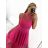 Elegant formal dress with straps for women (S / M ONE SIZE) ITALIAN FASHION IM321576