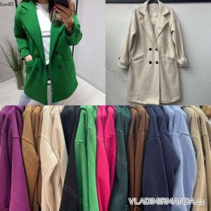 Kabátek košilový flaušový na knoflíčky dámský (S/M ONE SIZE) ITALSKÁ MÓDA IMWD217059