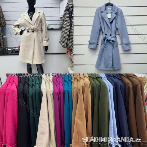 Kabátek košilový flaušový na knoflíčky dámský (S/M ONE SIZE) ITALSKÁ MÓDA IMWD217059