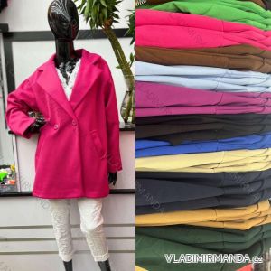 Kabátek košilový flaušový na knoflíčky dámský (S/M ONE SIZE) ITALSKÁ MÓDA IMWD217059