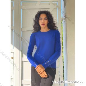 Women's Thin Knitted Long Sleeve Sweater (S/M ONE SIZE) ITALIAN FASHION IMM23M5991