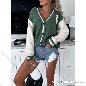 Women's Long Sleeve Button Up Sweater (S/M ONE SIZE) ITALIAN FASHION IMM23603