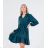 Women's Elegant Belt Long Sleeve Dress (S/M ONE SIZE) ITALIAN FASHION IMM23UN6139
