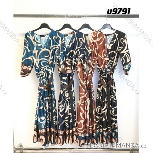 Dress with 3/4-sleeve ladies pocket (uni sl) ITALIAN Fashion IMWD20527
