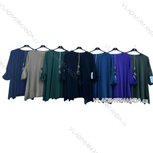 Women's Long Long Sleeve Extended Tunic (L / XL ONE SIZE) ITALIAN FASHION IMD211117