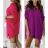 Women's Oversize Long Sleeve Dress (S/M ONE SIZE) ITALIAN FASHION IMWB23193