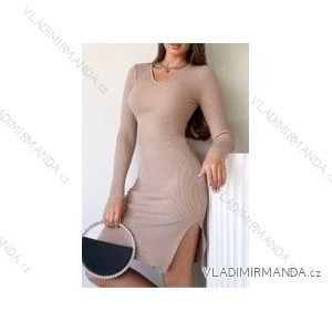 Women's Long Sleeve Knitted Dress (S/M ONE SIZE) ITALIAN FASHION IMWB23550