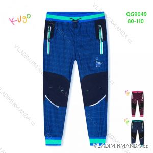 Outdoor trousers insulated with fleece for infants, children, girls and boys (80-110) KUGO QG9649