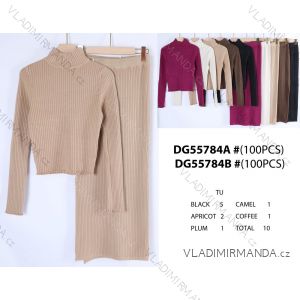 Women's Elegant Sweater and Skirt Set (S/M ONE SIZE) FRENCH FASHION FMWT23D55784