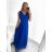 Women's Long Casual Elegant Sleeveless Dress (S/M ONE SIZE) ITALIAN FASHION IMPSH233584/DU khaki