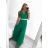 Women's Long Party Elegant Sleeveless Dress (S/M ONE SIZE) ITALIAN FASHION IMPSH223598/DU Red