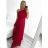 Šaty letní na ramínka dámské (S/M ONE SIZE) ITALSKÁ MÓDA IMPBB22B21841 S/M Wine