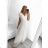 Šaty letní na ramínka dámské (S/M ONE SIZE) ITALSKÁ MÓDA IMPBB22B21841 white S / M
