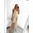 Elegant formal dress with straps for women (S / M ONE SIZE) ITALIAN FASHION IM321576