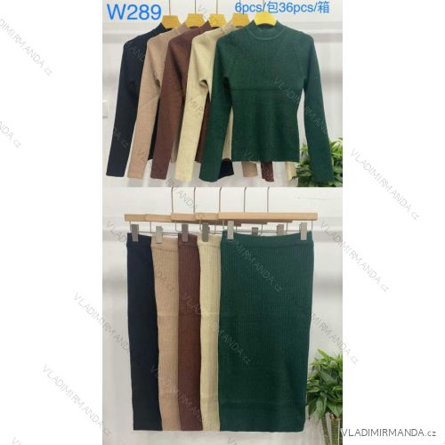 Women's ribbed summer dress with straps (S/ML/XL ONE SIZE) MB2123Z220