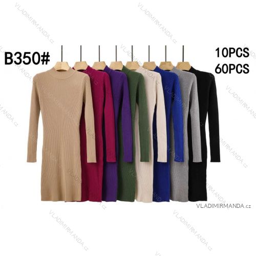 Women's ribbed summer dress with straps (S/ML/XL ONE SIZE) MB2123Z220
