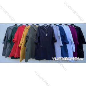 Women's Long Sleeve Sweatshirt Dress (S/M/L ONE SIZE) ITALIAN FASHION IMD22777