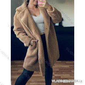 Women's Long Sleeve Teddy Coat (XL/2XL ONE SIZE) ITALIAN FASHION IMD23668