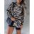 Women's Long Sleeve Sweatshirt Dress (S/M/L ONE SIZE) ITALIAN FASHION IMD23680