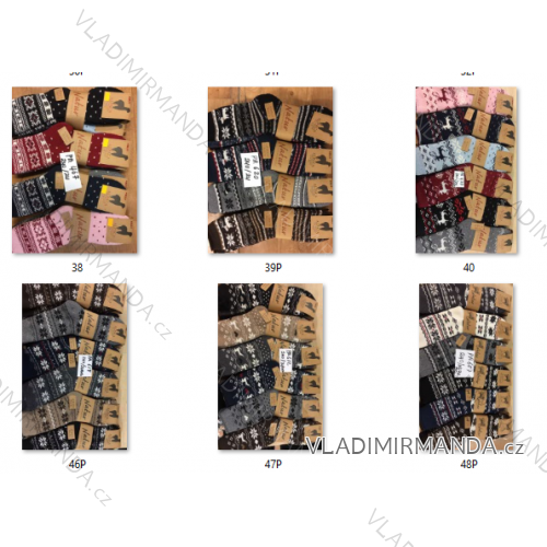 Women's warm alpaca socks (35-42) AMZF AMZF23ALPAKADAMA