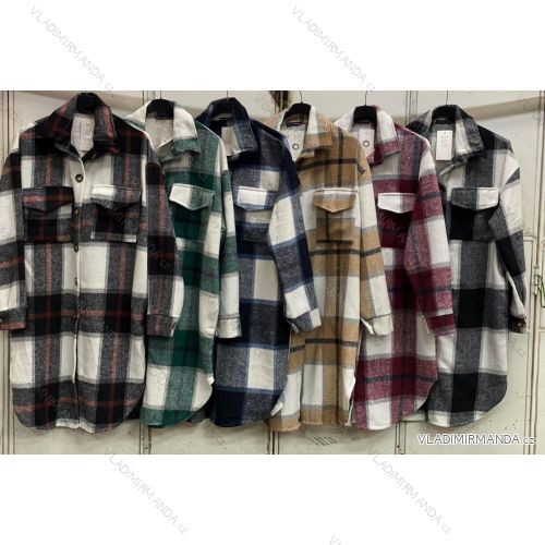 Women's Autumn Flannel Coat (XL/2XL ONE SIZE) ITALIAN FASHION IMC22571