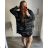 Women's Plus Size Zipper Hoodie Long Sleeve (3XL/4XL ONE SIZE) ITALIAN FASHION IM423TIME