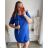 Women's Short Sleeve Shirt Dress (S / M ONE SIZE) ITALIAN FASHION IM422633