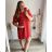 Women's Short Sleeve Shirt Dress (S / M ONE SIZE) ITALIAN FASHION IM422633