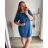 Women's Short Sleeve Shirt Dress (S / M ONE SIZE) ITALIAN FASHION IM422633