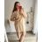 Women's Short Sleeve Shirt Dress (S / M ONE SIZE) ITALIAN FASHION IM422633